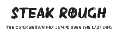 Steak Rough by Kong Font — Script Handwritten Font — thumbnail 1