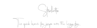 Stealletto by Rochart Studio — Script Handwritten Font — thumbnail 1