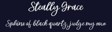Steally Grace by Allouse Studio — Script Handwritten Font — thumbnail 2