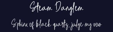 Steam Danglem by Dang Lem — Script Handwritten Font — thumbnail 2