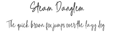 Steam Danglem by Dang Lem — Script Handwritten Font — thumbnail 1