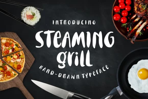 Steaming Grill Font by Keithzo (7NTypes) — Script Handwritten Font