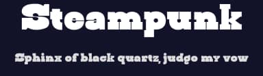 Steampunk by Kustomtype — Serif Font — thumbnail 2