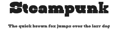Steampunk by Kustomtype — Serif Font — thumbnail 1