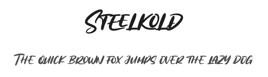 Steelkold by Maulana Creative — Script Handwritten Font