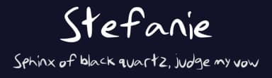 Stefanie by Stefanie Addy — Script Handwritten Font — thumbnail 2