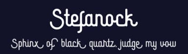 Stefanock by Kong Font — Script Handwritten Font — thumbnail 2
