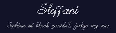 Steffani by Esa Nugroho — Script Handwritten Font — thumbnail 2