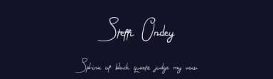 Steffi Ondey by setyaisiam _type — Script Handwritten Font — thumbnail 2