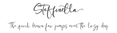 Steffinella by Stefani Letter — Script Handwritten Font — thumbnail 1