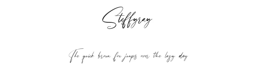 Steffyray by Maulana Creative — Script Handwritten Font