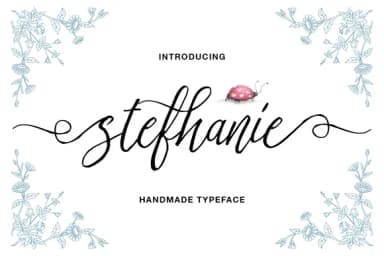 Stefhanie Font by QueenType — Script Handwritten Font — thumbnail 1