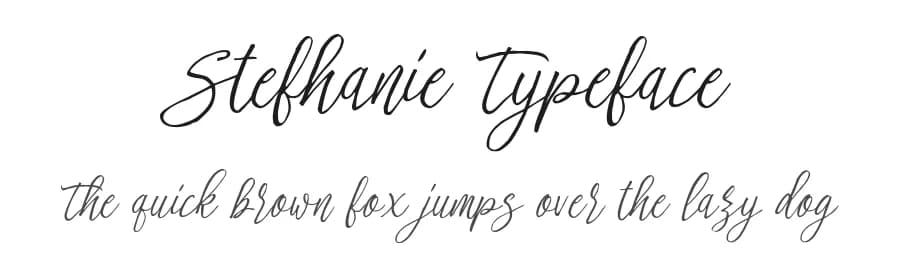 Stefhanie Typeface by QueenType — Script Handwritten Font