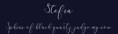 Stefia by Tiny Hand Letter — Script Handwritten Font — thumbnail 2