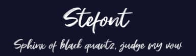 Stefont by Khurasan — Script Handwritten Font — thumbnail 2