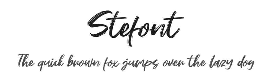 Stefont by Khurasan — Script Handwritten Font