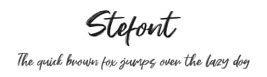 Stefont by Khurasan — Script Handwritten Font — thumbnail 1