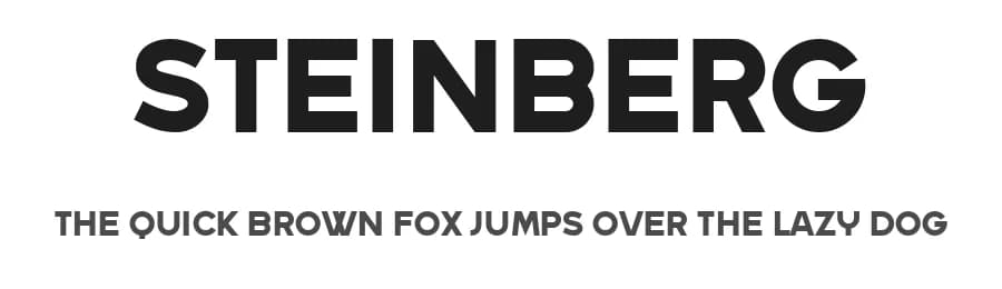 Steinberg by Vladimir Nikolic — Sans Serif Font