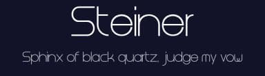 Steiner by Gabriele Magurno — Sans Serif Font — thumbnail 2