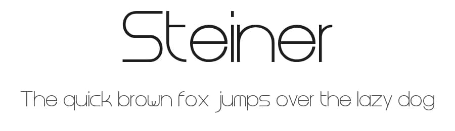 Steiner by Gabriele Magurno — Sans Serif Font