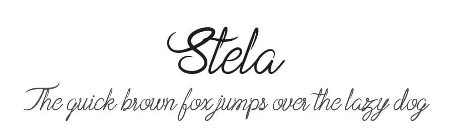 Stela by Almeera Studio — Script Handwritten Font