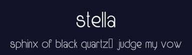 Stella by Manuel Ramos — Sans Serif Font — thumbnail 2