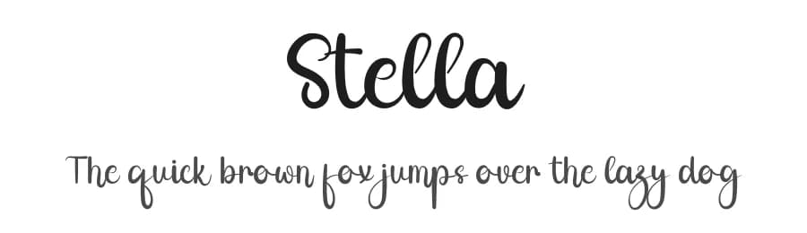 Stella by Inermedia Studio — Script Handwritten Font