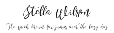 Stella Wilson by Lettersiro Studio — Script Handwritten Font — thumbnail 1