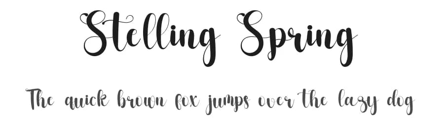 Stelling Spring by Inermedia Studio — Script Handwritten Font