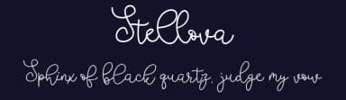 Stellova by Tiny Hand Letter — Script Handwritten Font — thumbnail 2