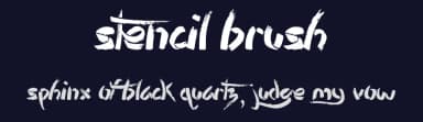 Stencil Brush by JSH creates — Script Handwritten Font — thumbnail 2