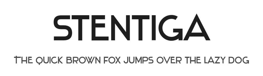 Stentiga by Typodermic Fonts — Sans Serif Font