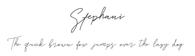 Stephani by Chichucha — Script Handwritten Font