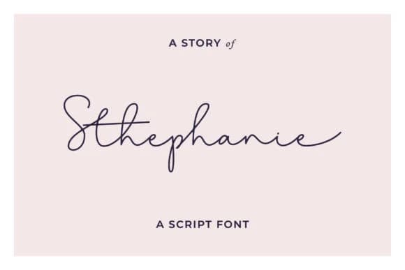 Stephanie Font by andikafez — Script Handwritten Font