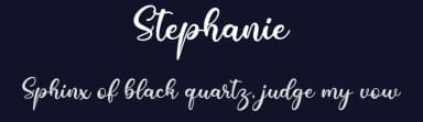 Stephanie by Letter Art Studio — Script Handwritten Font — thumbnail 2