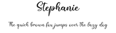 Stephanie by Letter Art Studio — Script Handwritten Font — thumbnail 1