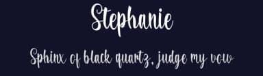 Stephanie by Graphix Line Studio — Script Handwritten Font — thumbnail 2