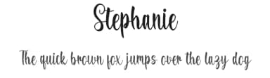 Stephanie by Graphix Line Studio — Script Handwritten Font — thumbnail 1