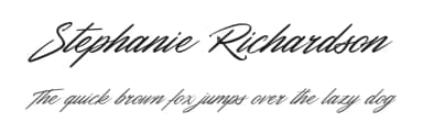 Stephanie Richardson by Cat.B — Script Handwritten Font — thumbnail 1