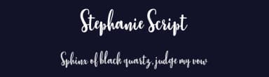 Stephanie Script by Typehill Studio — Script Handwritten Font — thumbnail 2