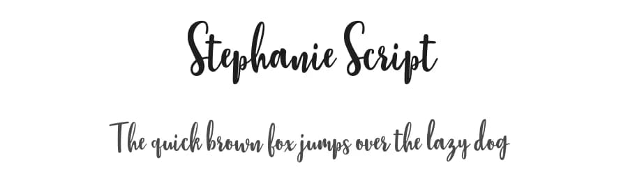 Stephanie Script by Typehill Studio — Script Handwritten Font