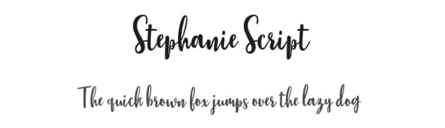 Stephanie Script by Typehill Studio — Script Handwritten Font