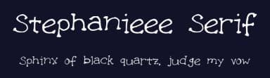 Stephanieee Serif by S Y — Script Handwritten Font — thumbnail 2