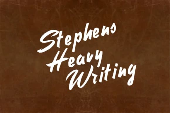 Stephens Heavy Writing Font by Intellecta Design — Script Handwritten Font