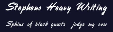 Stephens Heavy Writing by Intellecta Design — Script Handwritten Font — thumbnail 2