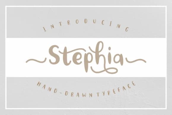Stephia Font by Rifki (7ntypes) — Script Handwritten Font