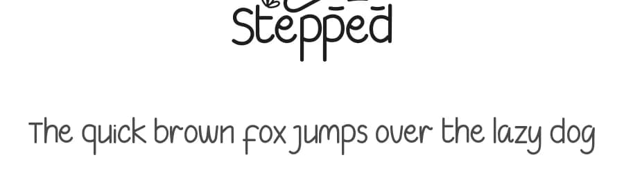 Stepped by NihStudio — Script Handwritten Font