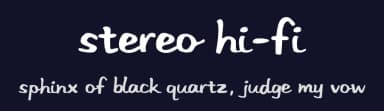 Stereo Hi-Fi by Cathy Davies — Script Handwritten Font — thumbnail 2