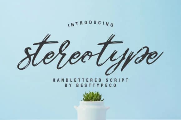 Stereotype Font by BennyDesigns — Script Handwritten Font