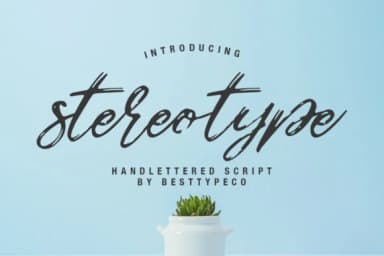 Stereotype Font by BennyDesigns — Script Handwritten Font — thumbnail 1